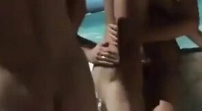 Bareback Amateur Handjob at the Beach with a Twink