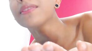 Twink Latino Wanks and Eats Cum on Webcam