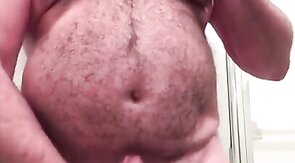 Big-Cock Daddy Bear Jacks Off