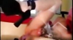 Sissy Crossdresser Cums Handsfree with Sex Toys