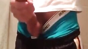 Twink ruins his orgasm after peehole play on webcam