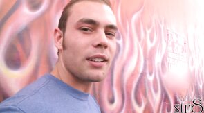 Naughty str8 guy cocksucked in gloryhole
