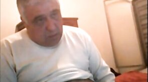 Silver Bear Daddy Mario Stroking on Webcam