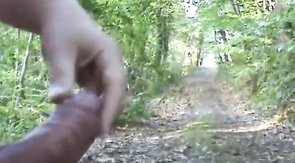 Outdoor Handjob with My Buddy Jo