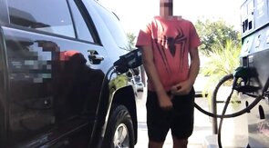Outdoor Fun at the Gas Station