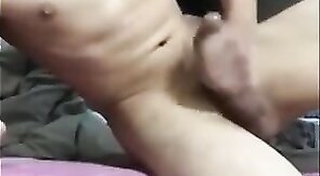 Asian Twink Masturbates on Cam
