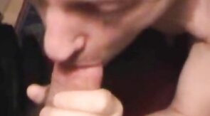 Older Neighbor Enjoys Sucking My Big Cock