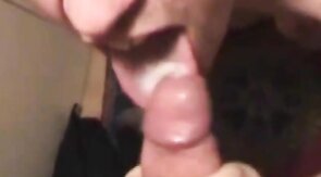 Older Neighbor Enjoys Sucking My Big Cock