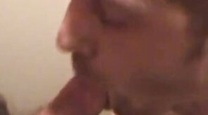 Older Neighbor Enjoys Sucking My Big Cock