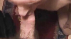 Older Neighbor Enjoys Sucking My Big Cock
