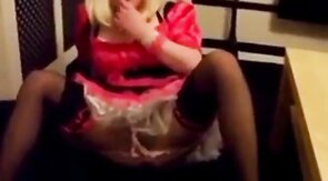 Submissive Crossdresser's Blowjob Training