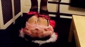 Submissive Crossdresser's Blowjob Training