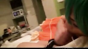 Asian Crossdressers Blowjob and Cum Swallow