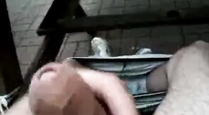 Big Cock Self-Suck Outdoors