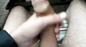 Big Cock Self-Suck Outdoors