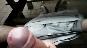 Big Cock Self-Suck Outdoors