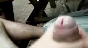 Big Cock Self-Suck Outdoors