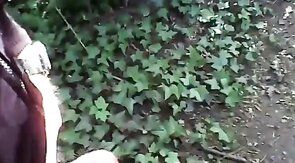 Grandpa Flashes His Cock Outdoors
