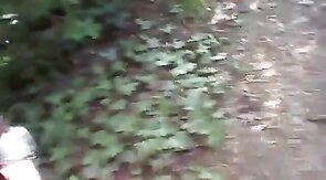 Grandpa Flashes His Cock Outdoors