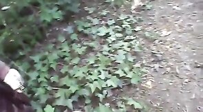 Grandpa Flashes His Cock Outdoors