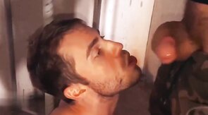 Twink Takes Big Cock Bareback in Russian Underground