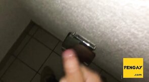 Public Restroom Handjob and Masturbation Compilation