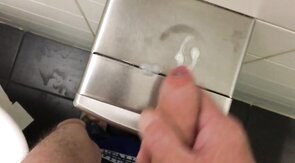 Public Restroom Handjob and Masturbation Compilation