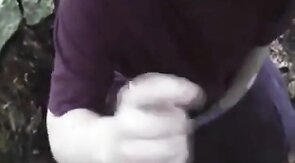 Bear Cub Blows a Load in His Mouth and Swallows