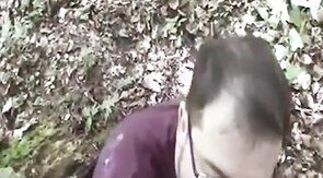 Bear Cub Blows a Load in His Mouth and Swallows