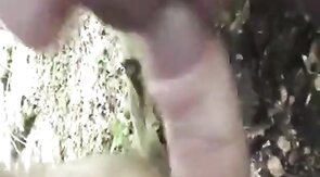 Bear Cub Blows a Load in His Mouth and Swallows