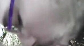 Bear Cub Blows a Load in His Mouth and Swallows