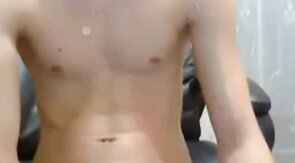 Shy Twink Plays with Sex Toy on Webcam