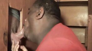 Big White Cock Feeds Black Man With Big Lips