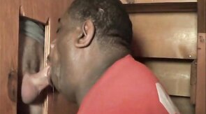 Big White Cock Feeds Black Man With Big Lips