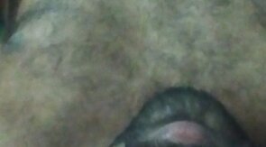 Young brown skin hairy phimosis cock stud show glans