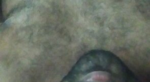 Young brown skin hairy phimosis cock stud show glans
