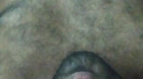 Young brown skin hairy phimosis cock stud show glans