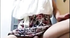 Asian Crossdresser Masturbates with Sex Toy