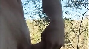 Outdoor Twink Masturbating in the Woods