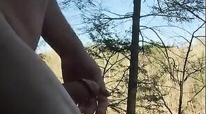 Outdoor Twink Masturbating in the Woods