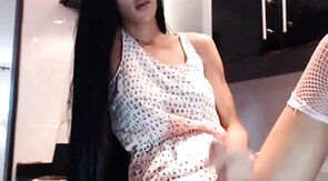 Latin Tgirl Holly's Amateur Webcam Show