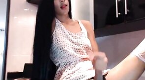 Latin Tgirl Holly's Amateur Webcam Show