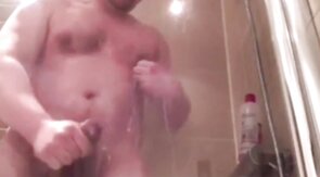 Hairy Daddy Strokes His Meat