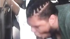 Big Black Cock Blowjob for DL Guy