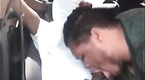 Big Black Cock Blowjob for DL Guy