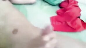 Asian Twink Caught Jerking Off in Bed by Roommate