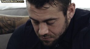 Horny stud assfucked by muscled DILF