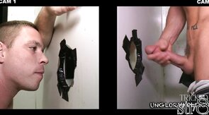 Hot str8 dude got blowjob in gloryhole