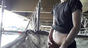 Construction Cock: Outdoor Handjob