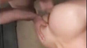 Hunk Cums on Amateur's Ass After Intense Doggy Session